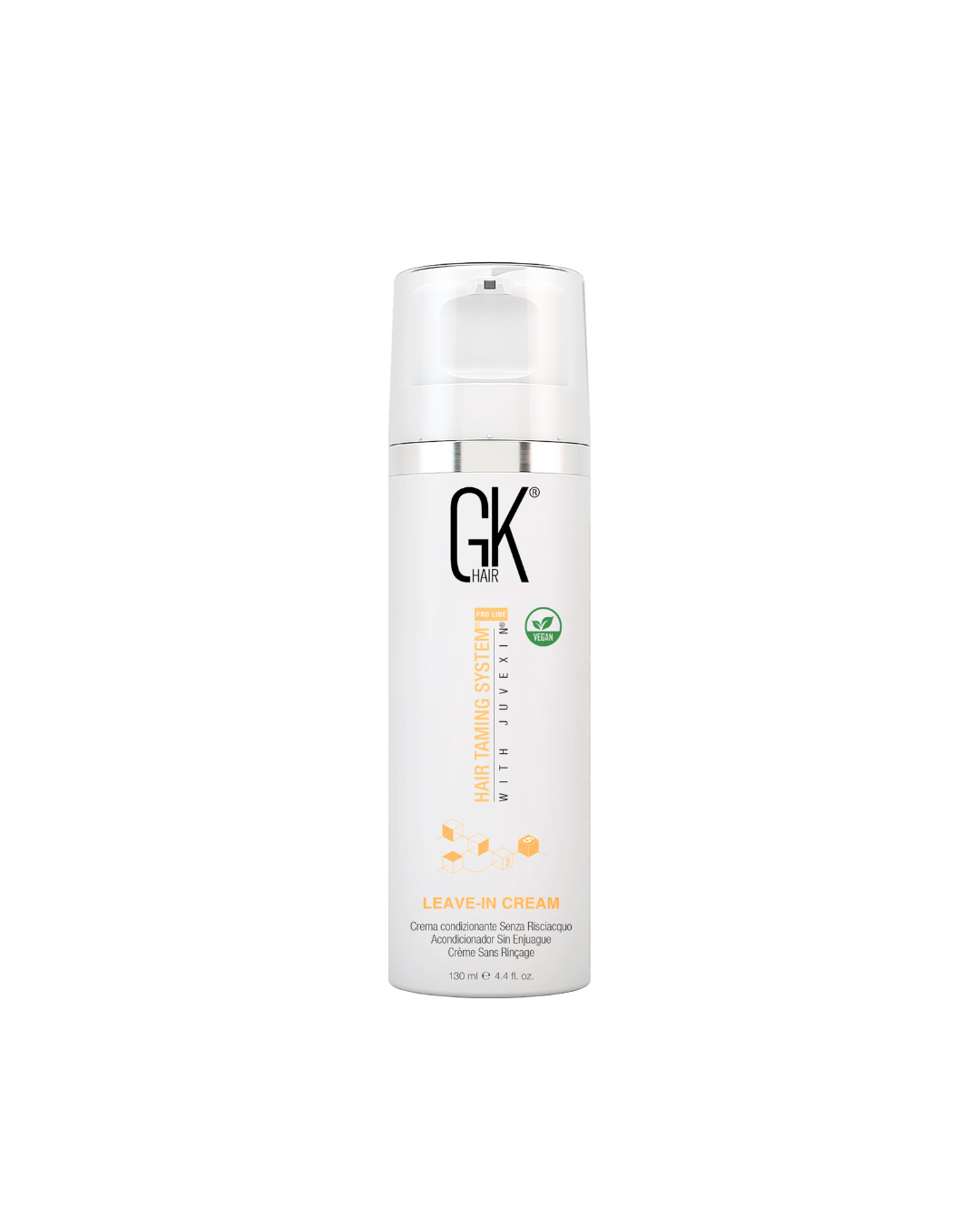 Skincare bottle labeled 'GK' on a white background
