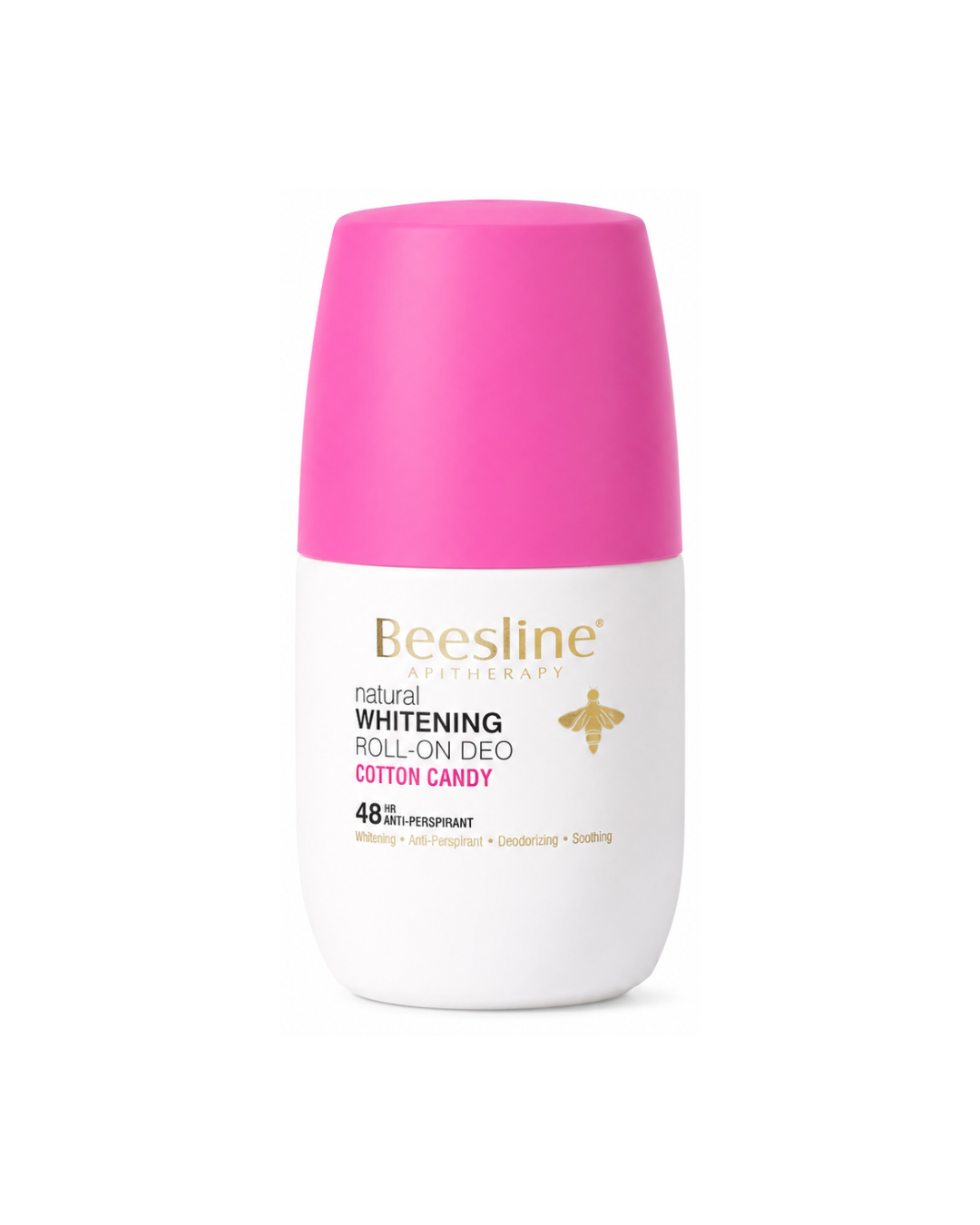 Beesline Whitening Roll-On Deodorant Cotton Candy on white background