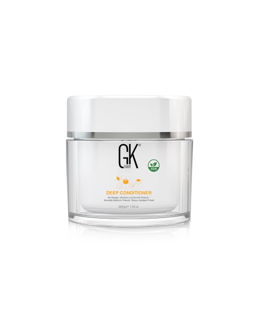 GK Hair Deep Conditioner jar on a white background