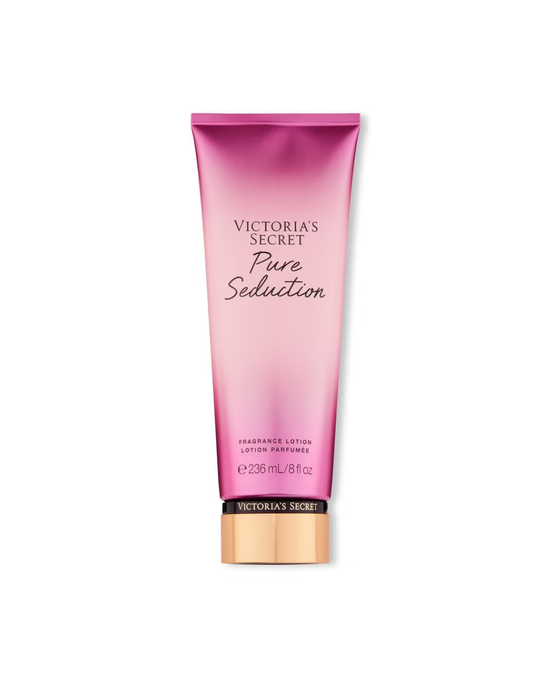 Victoria's Secret Pure Seduction lotion tube on a white background