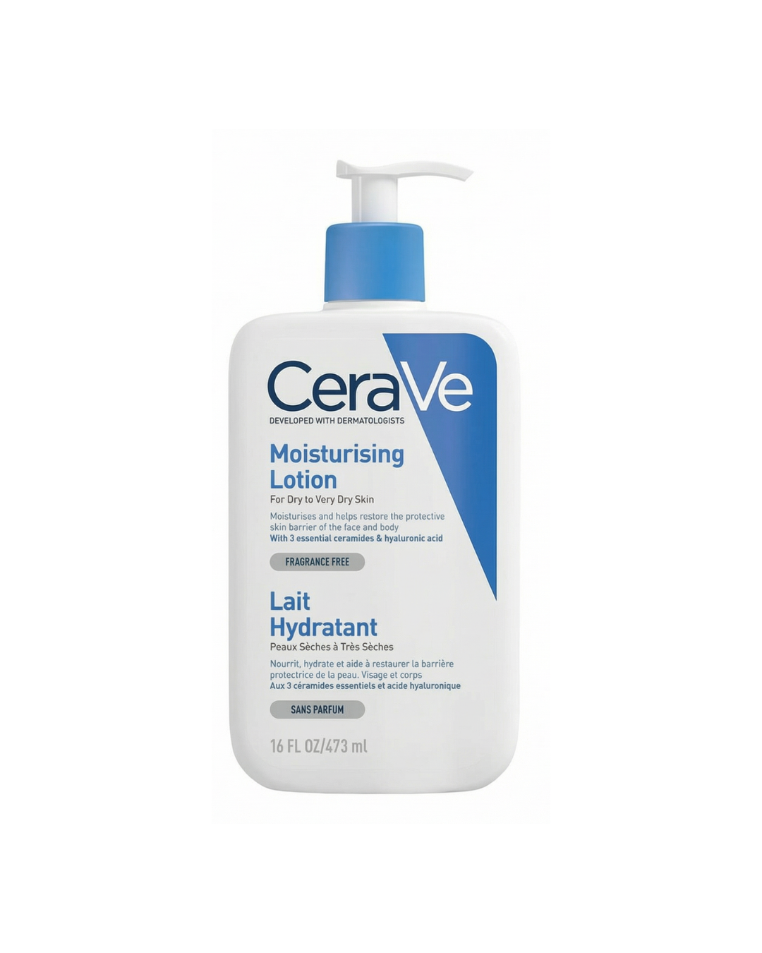 CeraVe moisturizing lotion bottle on a white background
