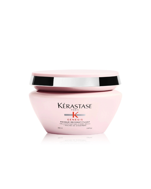 Kérastase Genesis hair mask jar on a white background