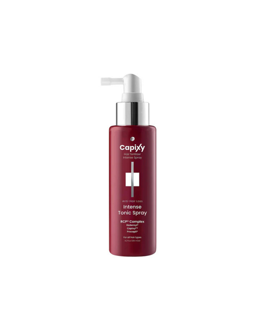 Capixy Intense Tonic Spray bottle on a white background