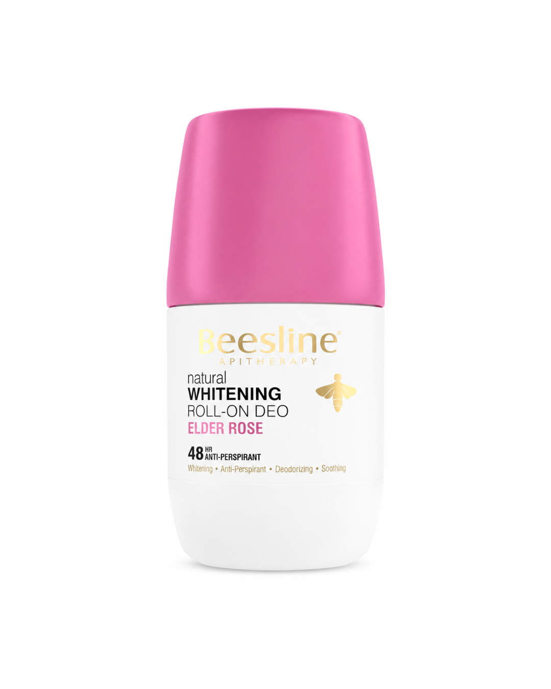 Beesline Whitening Roll-On Deodorant Elder Rose on white background