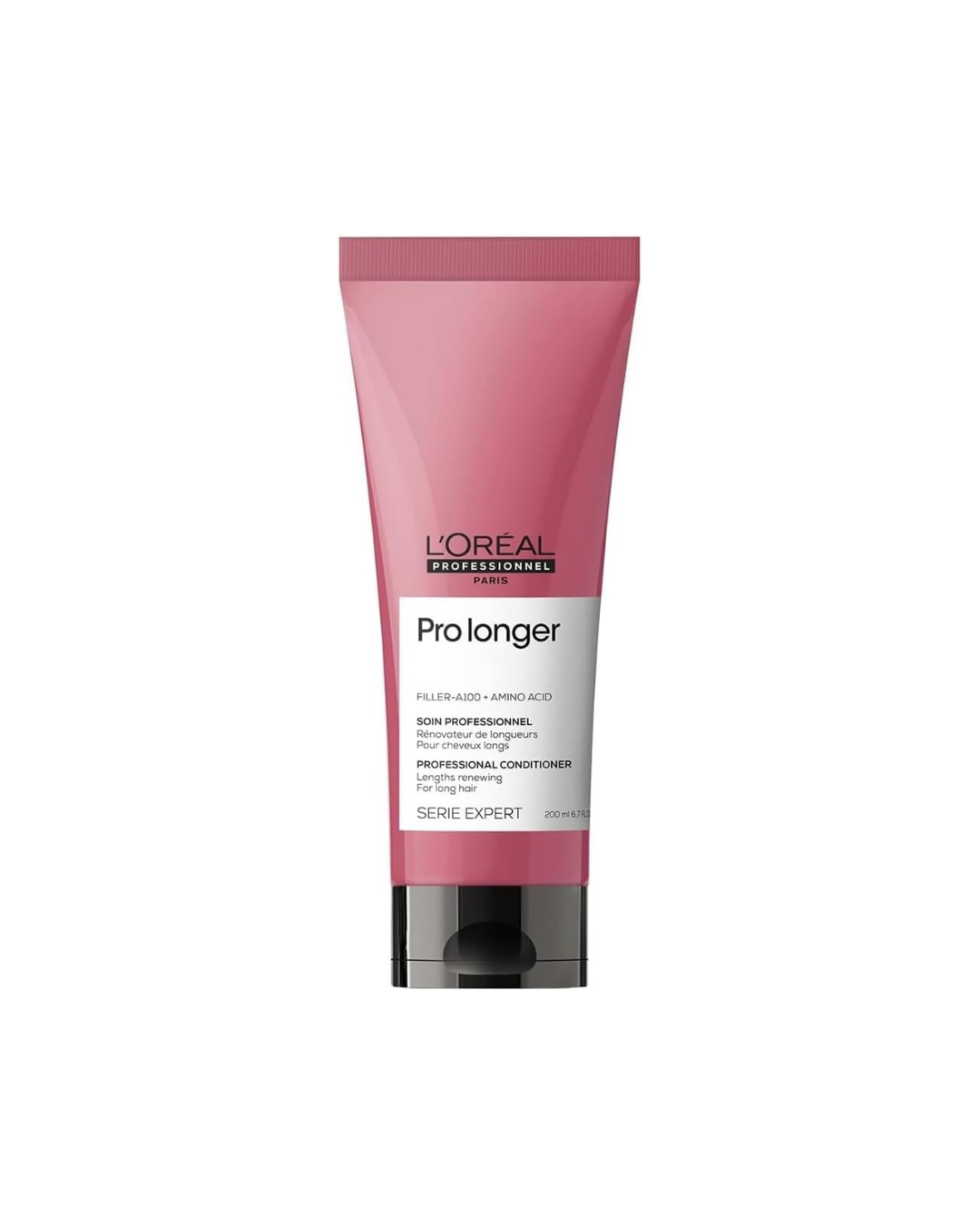 L'Oreal Pro Longer hair care product on a white background