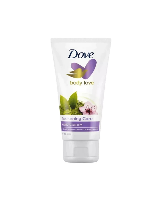 Dove hand cream product on a white background