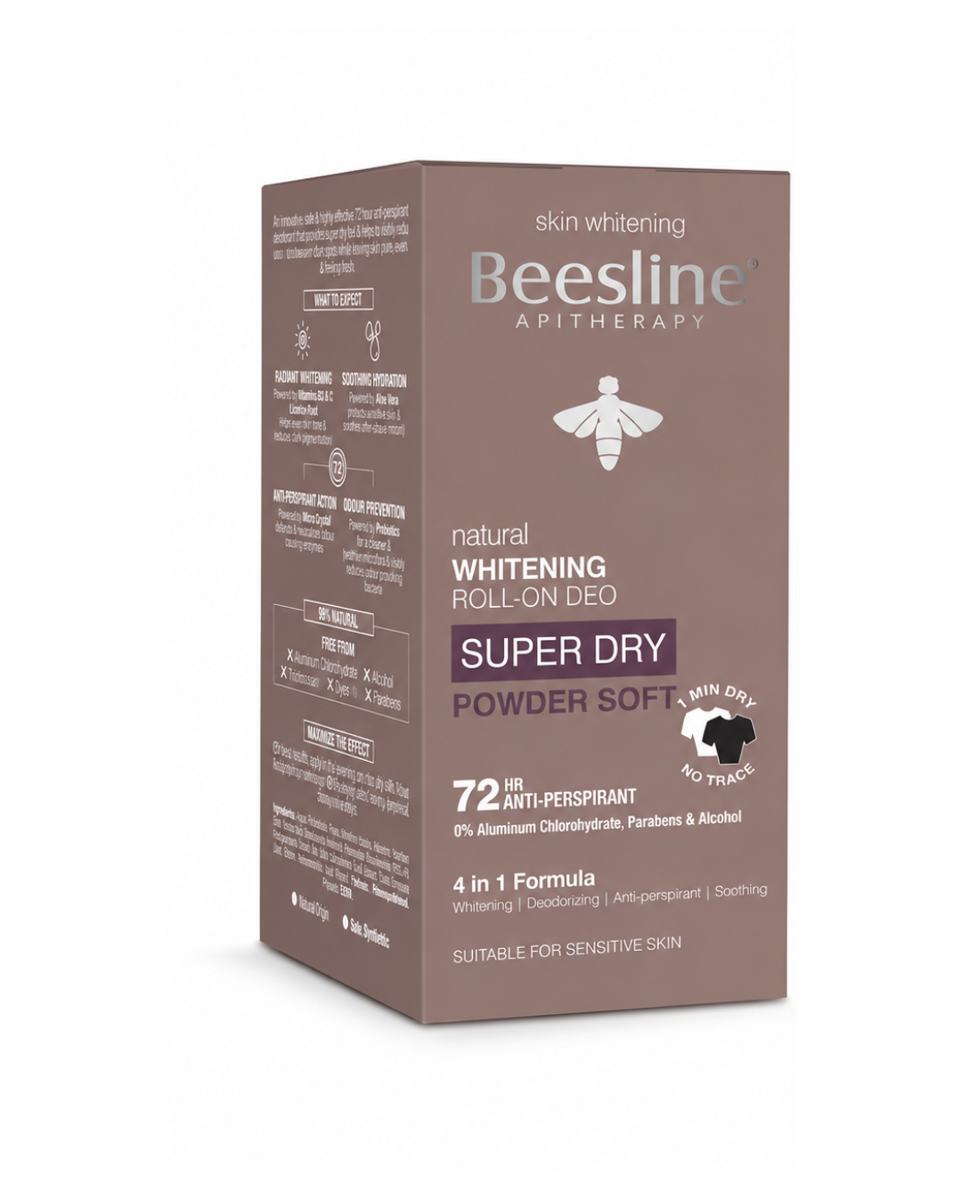 Beesline Apitherapy deodorant packaging on a white background