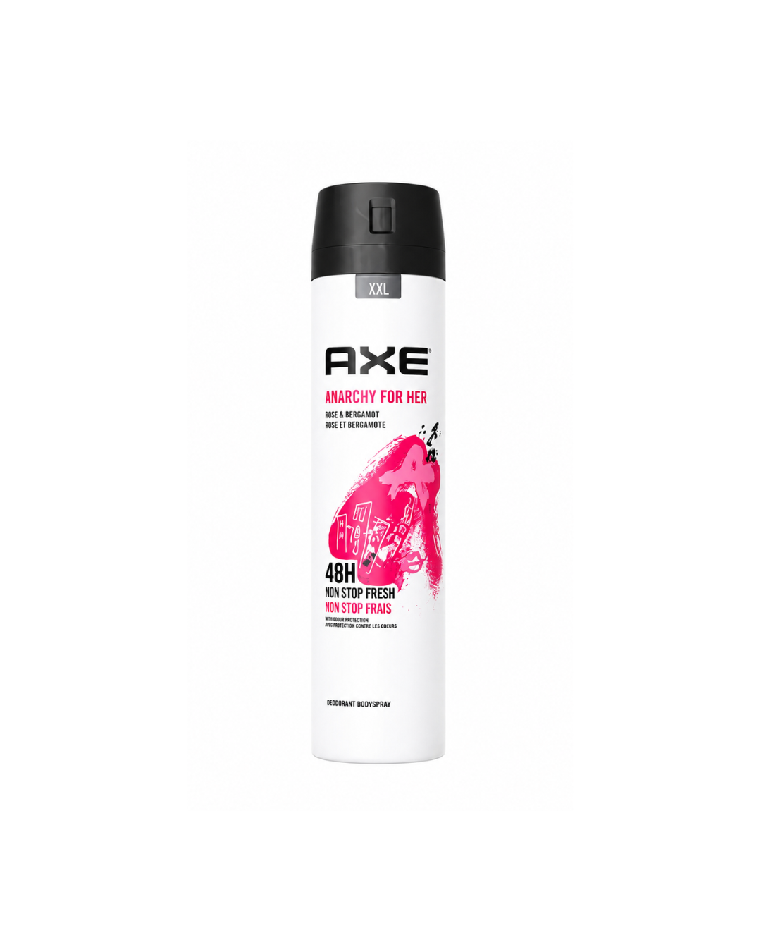 Axe deodorant spray for women on a white background