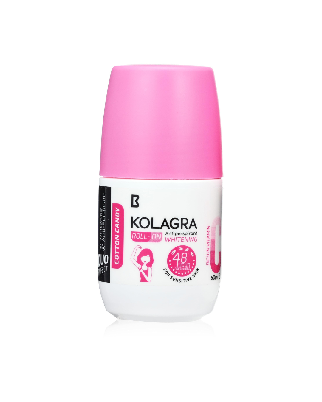 Kolagra Whitening Roll-On Cotton Candy on white background